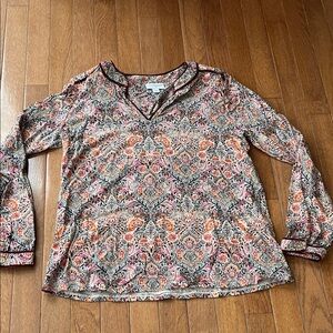 Elegant J. Jill Paisley Women's Blouse